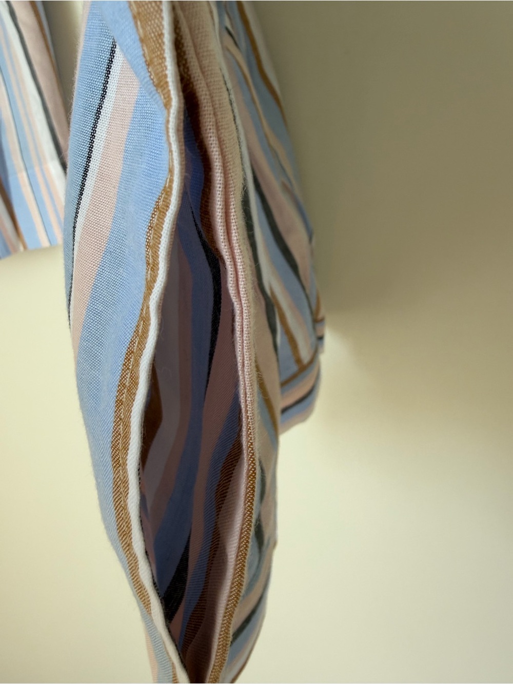 Caroline Constas Pink Blue and Tan Striped cotton Tank Top and shorts set - Picture 3 of 7